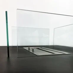 Bioetanolspis - Panarea Noir - 70x70x35 cm - Inomhus och utomhus - Utkast uppåt