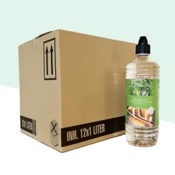 Bioethanol CL100 (12X 1 Liter) - 100 % ren bioetanol - Luktfri - Holländskt ursprung - Miljövänligt bränsle