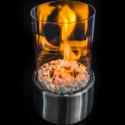 Biokamin fristående biobränslekamin bord terrass Fars dag