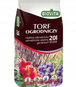 BIOVITA SURT TORV för blåbär och syraälskande växter 3,5-4,5 pH 20 l