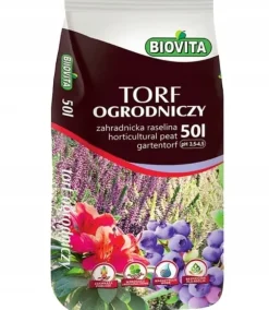BIOVITA SURT TORV för blåbär och syraälskande växter pH 3,5-4,5 50L