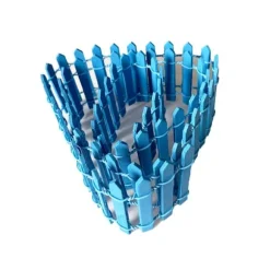 Blå staket 5cm/90 cm