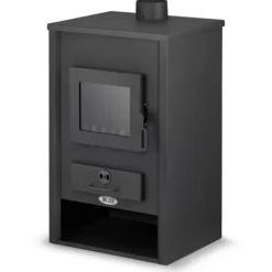 BLIST B2E Högeffektiv vedspis med vattenmantel, 15 kW, för centralvärmesystem