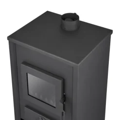 BLIST B2E Högeffektiv vedspis med vattenmantel, 15 kW, för centralvärmesystem