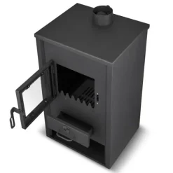 BLIST B2E Modern Design Vedspis med Vattenmantel - 15 kW, Miljövänlig Uppvärmning för Designmedvetna Hem