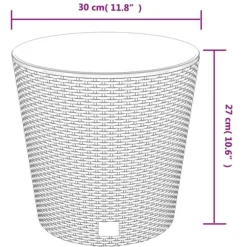 Blomkruka med avtagbar insida vit 15/15,3 L PP-rotting - Odlingslåda - Odlingslådor - Home & Living