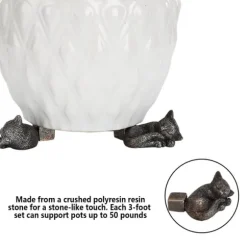 Blomkrukfötter ventilerar rötsäkra rotupphöjda blomkrukfötter för trädgårdsskötsel i hemmet