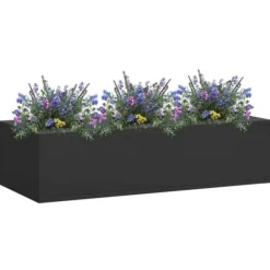 Blomlåda för kontor antracit 90x40x23 cm stål - Blomlåda - Blomlådor - Home & Living