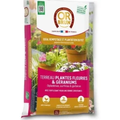 Blommande växt och pelargonjord - BROWN GOLD - OBRTGER35N - 35 L