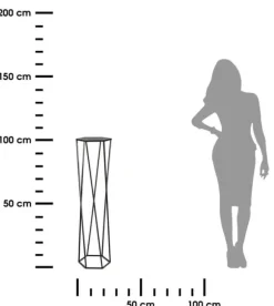 Blomstativ för växter svart 100 cm