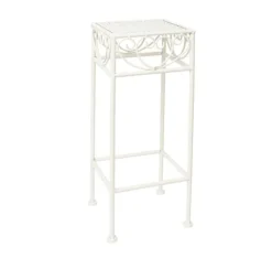 Blomstativ SANDY 18x18xH50cm, antikvit