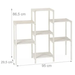 Blomsterhylla, Trä, 70x89x26,5 cm, Vit