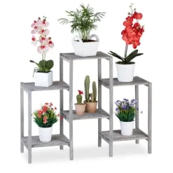 Blomsterhylla, 70x89x27 cm, Grå