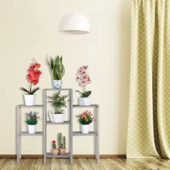 Blomsterhylla, 70x89x27 cm, Grå