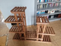 Blomsterlåda i trä för hemmet RKB /95x116x25/ Brun