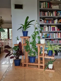 Blomsterlåda i trä för hemmet RKB /95x116x25/ Brun