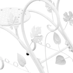 Blomsterställ - Växtställ 2-pack - Metall - För Inne/Ute - Balkong, Trädgård, Vardagsrum - Vit