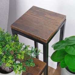 Blomsterställ i metall i 4 nivåer, ställ för krukor, växter och blommor