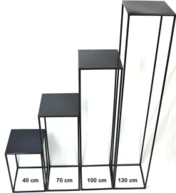 Blomsterställ LOFT MET 363 – 70 cm vit metall