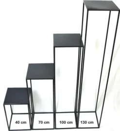 Blomsterställ LOFT MET 363 – 100 cm vit metall