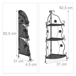 Blomsterställ, Metall, 82.5x31x31 cm