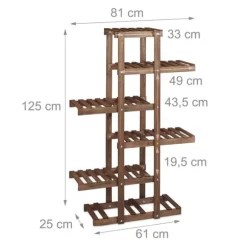 Blomsterställ, Trä, 125x81x25 cm