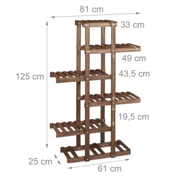 Blomsterställ, Trä, 125x81x25 cm