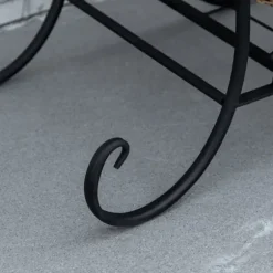 Blomsterställ, 45x24,5x80 cm, Svart