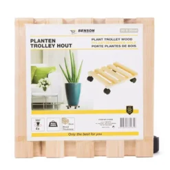 Blomvagn trä 30 x 30 cm