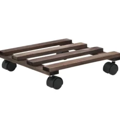 Blomvagnar 4 st cederträ 25x25 cm