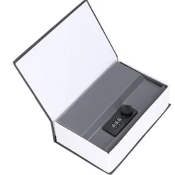 Bokformad stålskåp Klassisk hemlig bok Säkerhetslås Lösenord Typ Hushållsförvaringslåda Svart