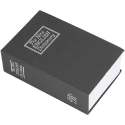 Bokformad stålskåp Klassisk hemlig bok Säkerhetslås Lösenord Typ Hushållsförvaringslåda Svart