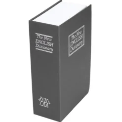 Bokformad stålskåp Klassisk hemlig bok Säkerhetslås Lösenord Typ Hushållsförvaringslåda Svart