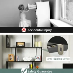 Bokhylla, 80x23x191 cm - Material: ingenjörsträ