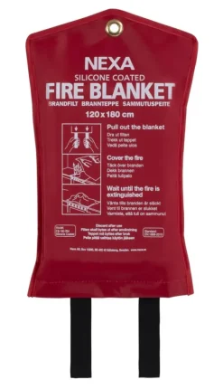 Brandfilt NEXA silikon 120x180cm röd