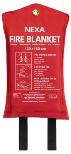 Brandfilt silikon 120x180 cm