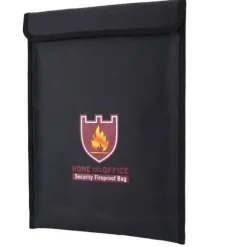 Brandsäker dubbelsidig väska för LiPo-batteri, pengar och dokument