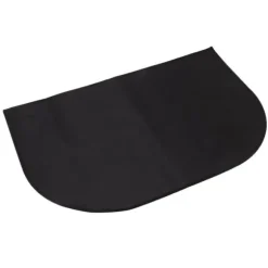 Brandsäker halvrund glasfibermatta - Dubbellager - Halksäker - Golvskydd - 19,7" x 39,4"