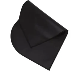 Brandsäker halvrund matta i glasfiber - dubbellager, halkskydd, golvskydd - 9,4 X 59,1 tum