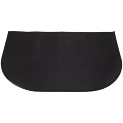 Brandsäker halvrund matta i glasfiber - dubbelt lager, halkbeständig, golvskydd - 19,7 x 31,5 tum