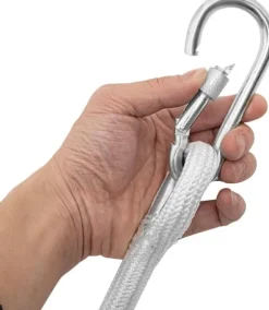 Brandstege 10 m, kraftig, belastningskapacitet 200 kg, lätt säkerhetsstege med krokar för hemmabruk och räddningsinsatser