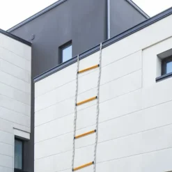 Brandstege - Repstege - Robust - 2 Krokar - Snabb Användning - För Nödutrymning - Bärbar - Mångsidig