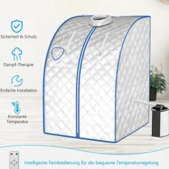 Bärbar Ångbastu, 78x87x100 cm, Silver