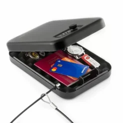 Bärbart Kassaskåp - Svart - Järn