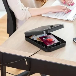 Bärbart Kassaskåp - Svart - Järn