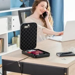 Bärbart Kassaskåp - Svart - Järn