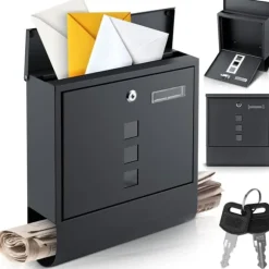 Brevlåda 34x30,5x10 cm antracit HM-861