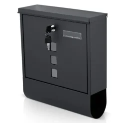 Brevlåda 34x30,5x10 cm antracit HM-861