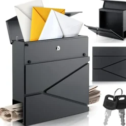 Brevlåda 37x37x10,5 cm antracit HM-862