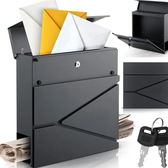 Brevlåda 37x37x10,5 cm antracit HM-862